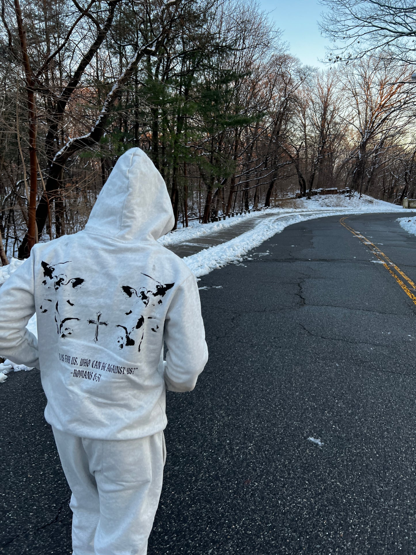 Gray Saint Michael Hoodie