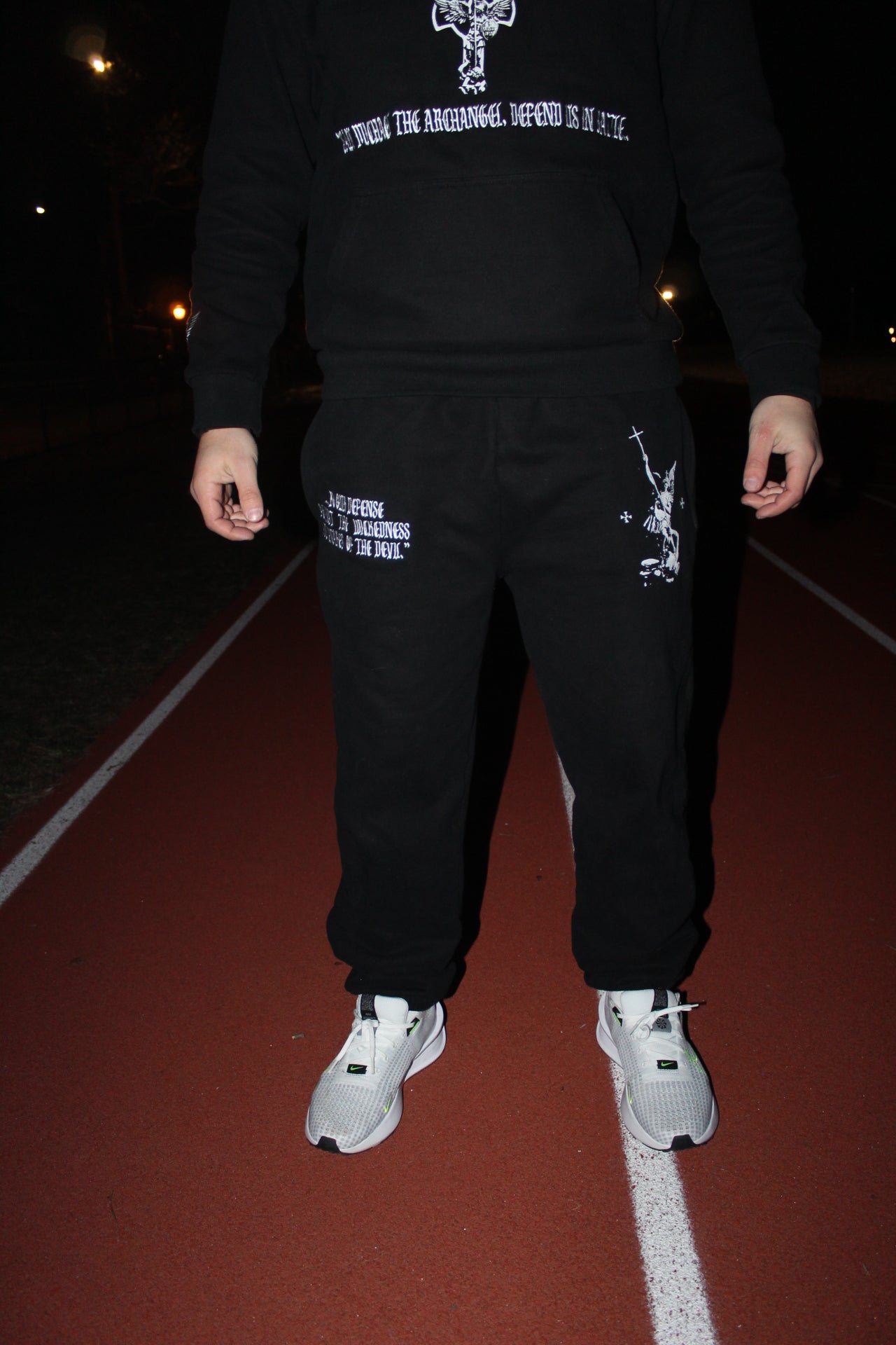 Black Saint Michael Sweatpants