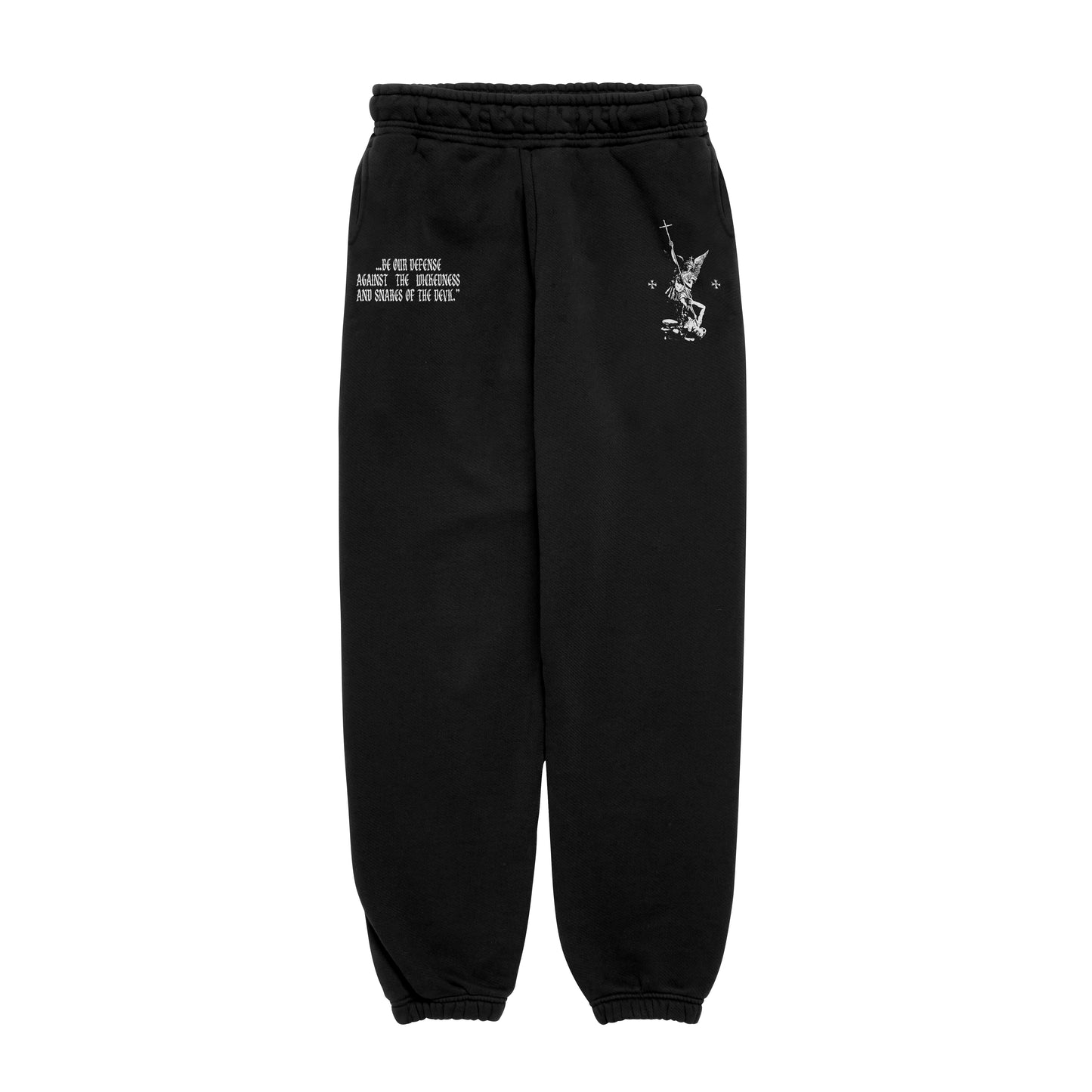 Black Saint Michael Sweatpants