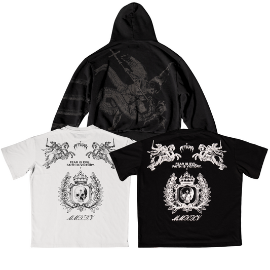 Operation: 'Faith is Victory' Bundle – Archangel Hoodie + 2 Faith is Victory Shirts